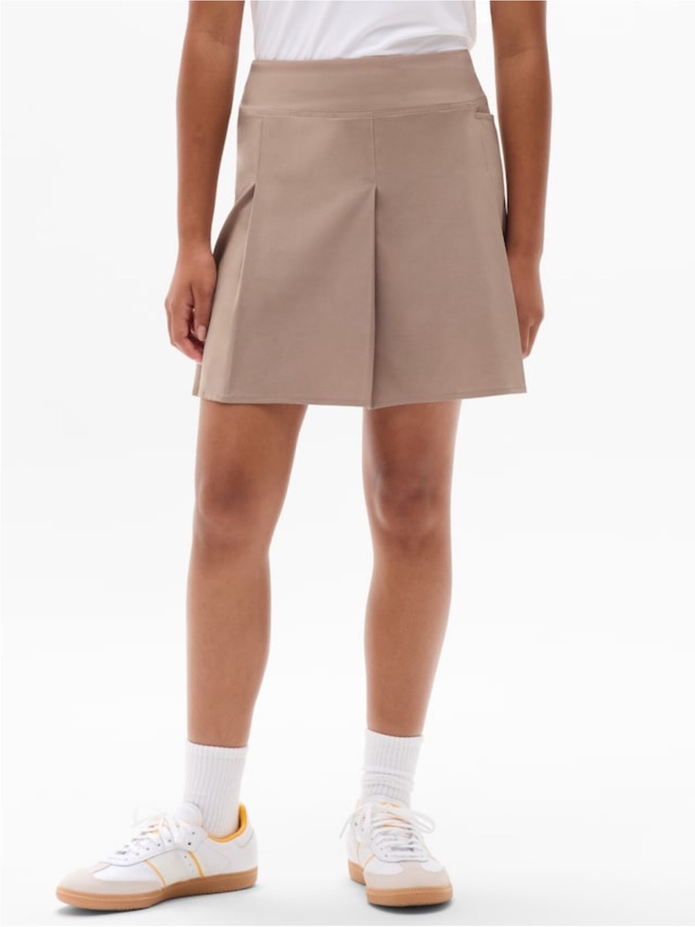 NWT Athleta khaki Pleated School Days Skort Uniform size 7